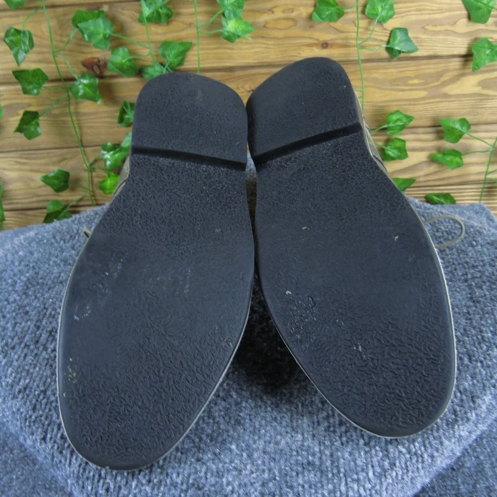 Steve Madden Hestonn 667 Men Gray Leather‎ Chukka Boots Size 11.5 Lace Up Casual